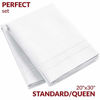 Picture of Mellanni Luxury Pillowcase Set - Brushed Microfiber 1800 Bedding - Wrinkle, Fade, Stain Resistant (Set of 2 Standard/Queen Size 20"x30", White)
