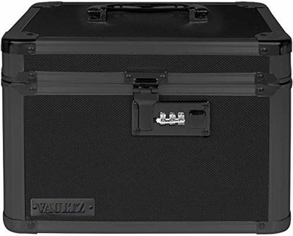 Picture of Vaultz Combination Lock Box, 7.75 x 7.25 x 10 Inches, Tactical Black (VZ03588)