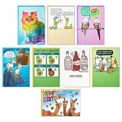 Picture of Hallmark Shoebox Funny Birthday Cards Assortment (8 Cards with Envelopes), 1999RZG1006