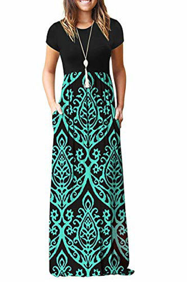 GetUSCart AUSELILY Women Short Sleeve Loose Plain Casual Long