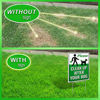 Picture of Signs Authority Clean Up After Your Dog 12" x 9" Yard Sign with Metal Wire H-Stakes Included | Quick & Easy to Mount Weather Resistant Long Lasting | No Pooping Dog Lawn Signs | Corrugated Plastic