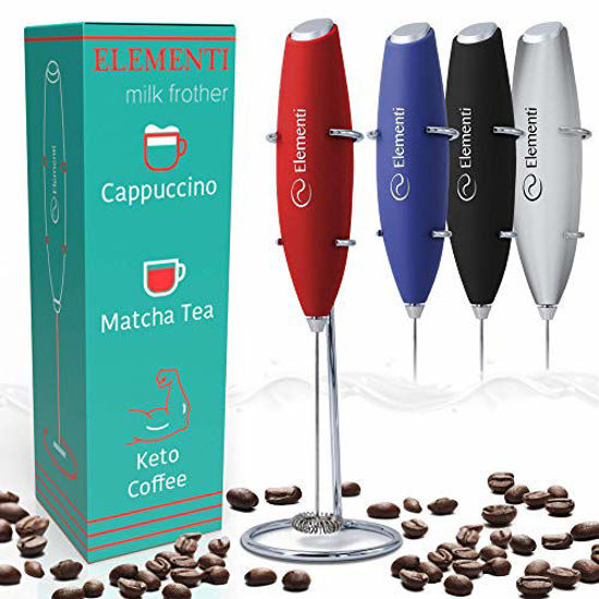 Milk Frother Handheld Foam Maker for Lattes, Cappuccinos, Matcha, Frappe &  More 