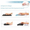Picture of iCasso Keyboard Wrist Rest and Mouse Wrist Rest Pad, Made of Memory Foam, Ergonomic Support, Easy Typing and Relieve Wrist Pain, Perfect for Gaming, Computer, Office, Laptop - Beach