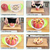 Picture of SCHVUBENR 3.5 Inch Apple Slicer - Professional Apple Cutter - Stainless Steel Apple Corer - Super Sharp Apple Slicer and Corer - Apple Corer Tool with 8 Sharp Blades(Green)