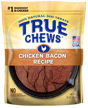 Picture of True Chews Dog Treats, Chicken Bacon Recipe, 12 oz, Medium (019369-2303)