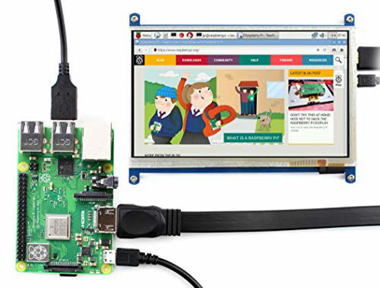 GetUSCart- Waveshare 7inch HDMI LCD B for Various Systems Raspberry Pi ...