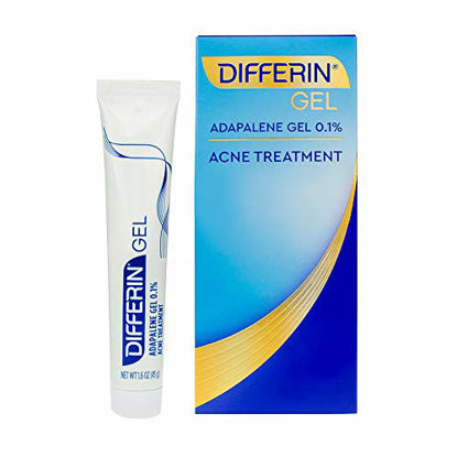 Picture of Differin Adapalene Prescription Strength Retinoid Gel 0.1% Acne Treatment (Up to 90 Day Supply), 45 Gram