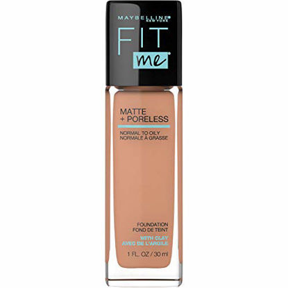 Picture of Maybelline Fit Me Matte + Poreless Liquid Foundation Makeup, Golden, 1 fl; oz; Oil-Free Foundation