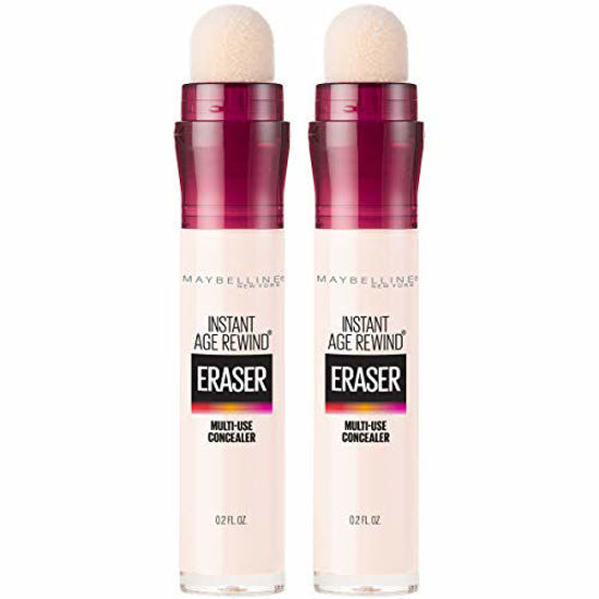 Picture of Maybelline Instant Age Rewind Eraser Dark Circles Treatment Multi-Use Concealer, Cool Ivory, 0.2 Fl Oz (Pack of 2) (Packaging May Vary)