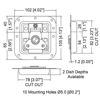 Picture of Penn-Elcom L905/927Z Locking Butterfly Latch 4.125" Zinc