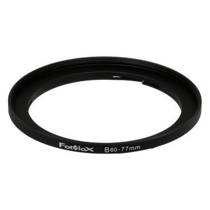 Picture of Fotodiox Bayonet B60-77mm Step Up Filter Adapter Ring for Hasselblad, Anodized Black Metal Filter Adapter Ring