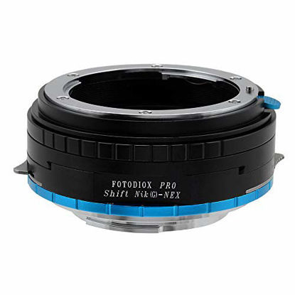 Picture of Fotodiox Pro Shift Lens Mount Adapter Compatible with Nikon F-Mount G-Type Lenses to Sony E-Mount Cameras