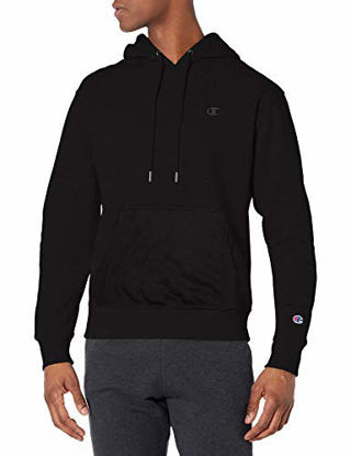 Picture of Champion Men's Powerblend Pullover Hoodie, Black, XX-Large