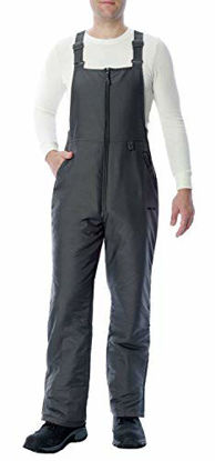 Picture of Arctix Men's Essential Insulated Bib Overalls, Charcoal, Medium (32-34W 32L)