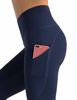 Picture of Dragon Fit High Waist Yoga Leggings with 3 Pockets(2 Side and 1 Inner),Tummy Control Workout Running 4 Way Stretch Yoga Pants (X-Large, Navy)