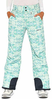 Picture of Arctix Women's Insulated Snow Pants, Summit Print Island Blue, X-Large/Regular