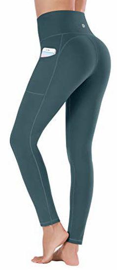 GetUSCart- Ewedoos Women's Yoga Pants with Pockets - Leggings with Pockets,  High Waist Tummy Control Non See-Through Workout Pants (EW320 Dark Green,  X-Small)