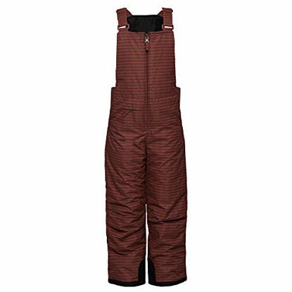 Picture of Arctix Kids Insulated Snow-Bib Overalls, Arrowhead Vintage Red/Black, X-Large Regular