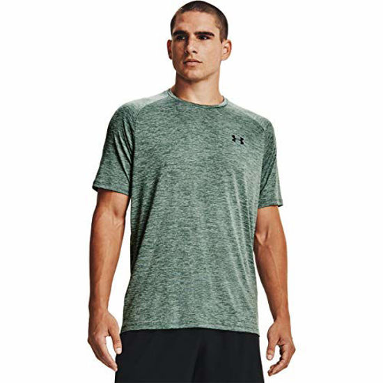 Picture of Under Armour Men's Tech 2.0 Short-Sleeve T-Shirt , Toddy Green (371)/Black , Medium