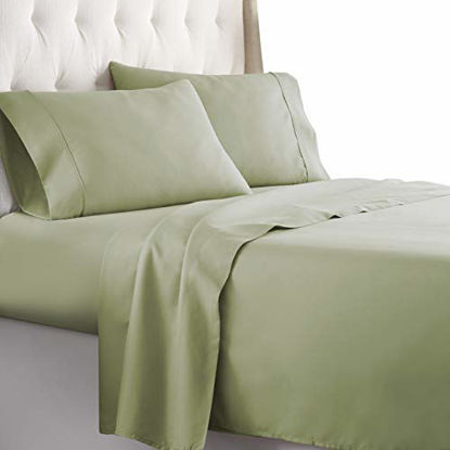 Picture of Hotel Luxury Bed Sheets Set 1800 Series Platinum Collection Softest Bedding, Deep Pocket,Wrinkle & Fade Resistant (Cal King,Sage)