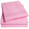Picture of 1500 Supreme Collection Extra Soft Twin XL Sheets Set, Pink - Luxury Bed Sheets Set with Deep Pocket Wrinkle Free Hypoallergenic Bedding, Over 40 Colors, Twin XL Size, Pink