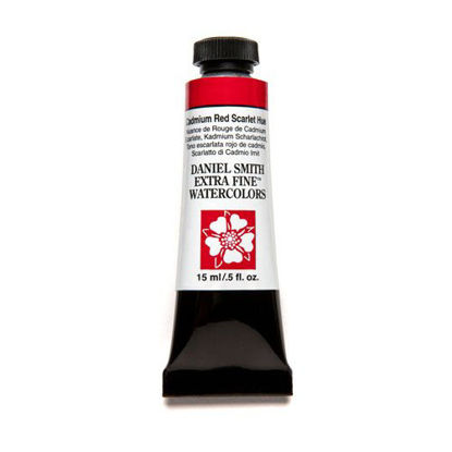 Picture of DANIEL SMITH Extra Fine Watercolor Paint, 15ml Tube, Cadmium Red Scarlet Hue, 284600219