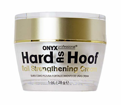 Picture of Hard As Hoof Nail Strengthening Cream with Coconut Scent Nail Strengthener, Nail Growth & Conditioning Cuticle Cream Stops Splits, Chips, Cracks & Strengthens Nails, 1 oz