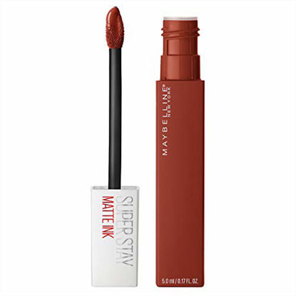 Picture of Maybelline SuperStay Matte Ink City Edition Liquid Lipstick Makeup, Pigmented Matte,, Long-Lasting Wear, Smooth Matte Finish, Ground-Breaker, 0.17 Fl Oz, Pack of 1