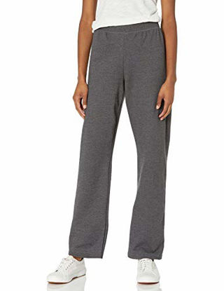 Picture of Hanes Women's Petite-Length Middle Rise Sweatpants - X-Large - Slate Heather