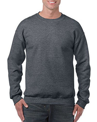 Picture of Gildan Men's Heavy Blend Crewneck Sweatshirt - Medium - Dark Heather