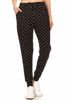 Picture of Leggings Depot JGA-R885-XL Polka Dots Print Jogger Pants, X-Large