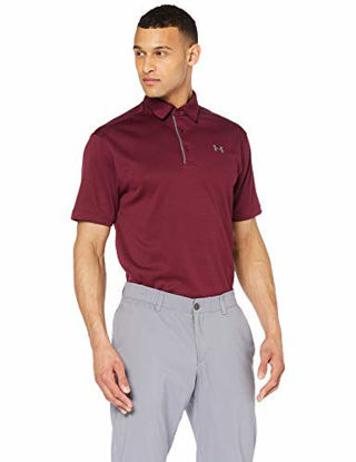 Picture of Under Armour Men's Tech Golf Polo, Maroon (609)/Graphite, Medium