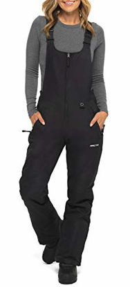 Picture of Arctix Women's Essential Insulated Bib Overalls, Black, Small (4-6) Long