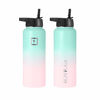 Picture of Iron Flask Sports Water Bottle - 18 Oz, 3 Lids (Straw Lid),Vacuum Insulated Stainless Steel, Modern Double Walled, Simple Thermo Mug, Hydro Metal Canteen