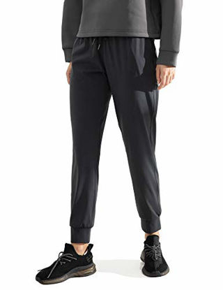 Picture of AJISAI Womens Joggers Pants Drawstring Running Sweatpants with Pockets Lounge Wear Dark Grey S