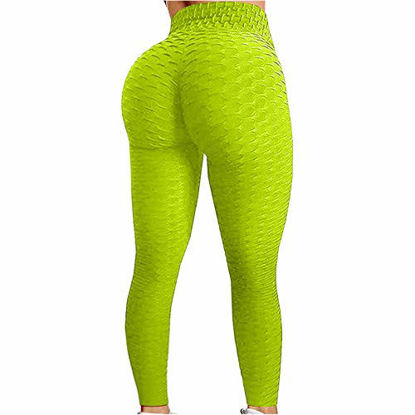 GetUSCart- Famous TikTok Leggings, Yoga Pants for Women High Waist Tummy  Control Booty Bubble Hip Lifting Workout Running Tights D-Gray