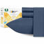 Picture of California Design Den Twin-XL Sheets for College Dorm - 400 Thread Count 100% Natural Combed Cotton, Soft and Silky Sateen Weave Bedsheets, Indigo Navy Blue Solid 3 Piece Bedding