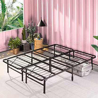 Picture of ZINUS SmartBase Zero Assembly Mattress Foundation / 14 Inch Metal Platform Bed Frame / No Box Spring Needed / Sturdy Steel Frame / Underbed Storage, Queen