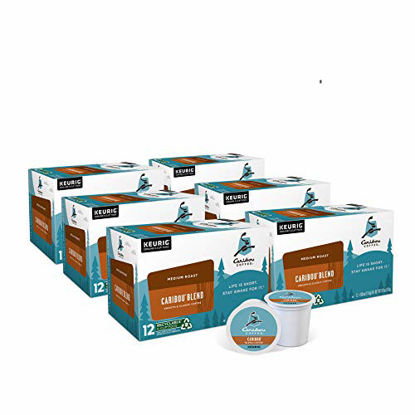 Picture of Caribou Coffee Caribou Blend, Single-Serve Keurig K-Cup Pods, Medium Roast Coffee, 72 Count