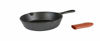 Picture of Lodge Cast Iron Skillet with Red Mini Silicone Hot Handle Holder, 8-inch