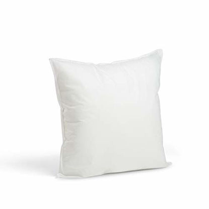 Picture of Foamily Premium Hypoallergenic Stuffer Pillow Insert Sham Square Form Polyester, 16" L X 16" W, Standard/White