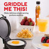 Picture of Dash DMS001WH Mini Maker Electric Round Griddle for Individual Pancakes, Cookies, Eggs & other on the go Breakfast, Lunch & Snacks, White