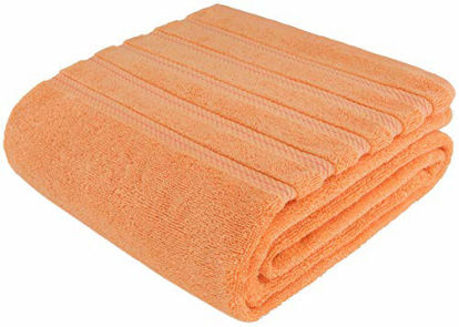 Picture of American Soft Linen Turkish Cotton Large, Jumbo Bath Towel 35x70 Premium & Luxury Towels for Bathroom, Maximum Softness & Absorbent Bath Sheet [Worth $34.95] - Malibu Peach