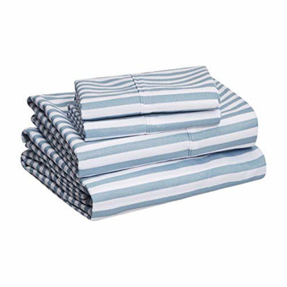 Picture of Amazon Basics Lightweight Super Soft Easy Care Microfiber Sheet Set with 14" Deep Pockets