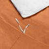 Picture of Nestl Duvet Cover 3 Piece Set - Ultra Soft Double Brushed Microfiber Hotel Collection - Comforter Cover with Button Closure and 2 Pillow Shams, Rust Orange Brown - Full (Double) 80"x90"