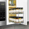 Picture of Lynk Professional Slide Out Double Spice Rack Upper Cabinet Organizer, 6-1/4", Chrome