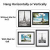 Picture of upsimples 9x12 Picture Frame Set of 5,Display Pictures 6x8 with Mat or 9x12 Without Mat,Wall Gallery Photo Frames,Black