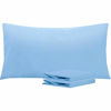 Picture of NTBAY King Pillowcases Set of 2, 100% Brushed Microfiber, Soft and Cozy, Wrinkle, Fade, Stain Resistant with Envelope Closure, 20 x 40 Inches, Sky Blue