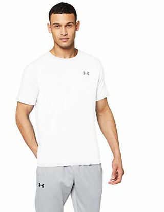 Picture of Under Armour Men's Tech 2.0 Short Sleeve T-Shirt , White (100)/Overcast Gray , Small