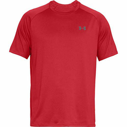 Picture of Under Armour Men's Tech 2.0 Short Sleeve T-Shirt , Red (600)/Graphite , 3X-Large